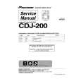 PIONEER CDJ-200 Service Manual cover photo