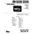 SONY WM-GX506 Service Manual cover photo