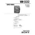 SONY WM-EX312 Service Manual cover photo