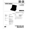 SONY DD-20 Owner's Manual cover photo