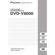 PIONEER DVD-V8000/KUCXJ Owner's Manual cover photo