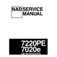 NAD 7020E Service Manual cover photo