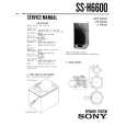 SONY SSH6600 Service Manual cover photo