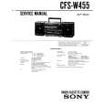 SONY CFS-W455 Service Manual cover photo