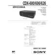 SONY CDX600 Service Manual cover photo