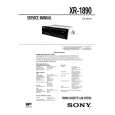 SONY XR1890 Service Manual cover photo