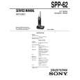 SONY SPP-62 Owner's Manual cover photo