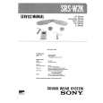 SONY SRSW2K Service Manual cover photo