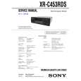 SONY XRC453RDS Service Manual cover photo