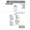 SONY WM-EX2HG Service Manual cover photo