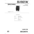 SONY SSRXD7AV Service Manual cover photo