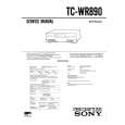 SONY TCWR890 Service Manual cover photo