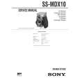 SONY SSMDX10 Service Manual cover photo