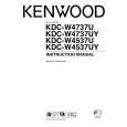 KENWOOD KDC-W4537U Owner's Manual cover photo