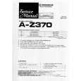 PIONEER AZ370 Service Manual cover photo