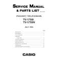 CASIO TV1750I Service Manual cover photo