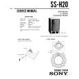 SONY SS-H20 Service Manual cover photo