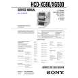 SONY HCDXG500 Service Manual cover photo