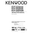 KENWOOD KVT-524DVD Owner's Manual cover photo