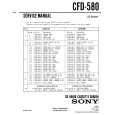 SONY CFD-580 Service Manual cover photo