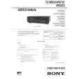 SONY TCWE825 Service Manual cover photo