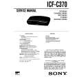 SONY ICF-C370 Service Manual cover photo
