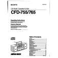 SONY CFD-755 Owner's Manual cover photo