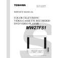 TOSHIBA MW27F51 Service Manual cover photo