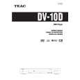 TEAC DV-10D Owner's Manual cover photo