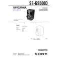 SONY SSGS500D Service Manual cover photo