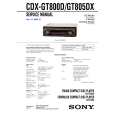 SONY CDXGT800D Service Manual cover photo