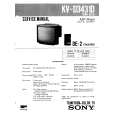 SONY KVD3431B Service Manual cover photo