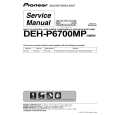 PIONEER DEH-P6700MP/X1B/EW Service Manual cover photo