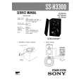 SONY SSH3300 Service Manual cover photo