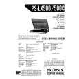SONY PS-LX500 Service Manual cover photo