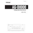 TEAC AG-D8000 Owner's Manual cover photo