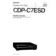 SONY CDP-C7ESD Owner's Manual cover photo