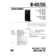 SONY M505 Service Manual cover photo