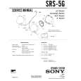 SONY SRS-5G Service Manual cover photo