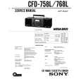 SONY CFD-758L Service Manual cover photo