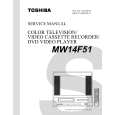 TOSHIBA MW14F51 Service Manual cover photo