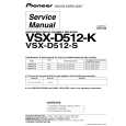 PIONEER VSXD512K Service Manual cover photo