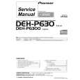 PIONEER DEH-P6300 Service Manual cover photo