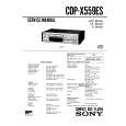 SONY CDPX559ES Service Manual cover photo