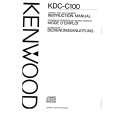 KENWOOD KDCC100 Owner's Manual cover photo