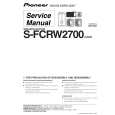 PIONEER S-FCRW2700/XJC/E Service Manual cover photo