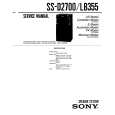 SONY SS-D2700 Service Manual cover photo