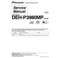 PIONEER DEH-P3980MP Service Manual cover photo