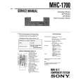 SONY MHC1700 Service Manual cover photo