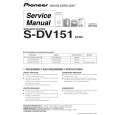 PIONEER S-DV151/XCN5 Service Manual cover photo